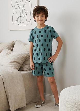 Хлопковая пижама на мальчика футболка и шорты 98-104 см (3-4y)