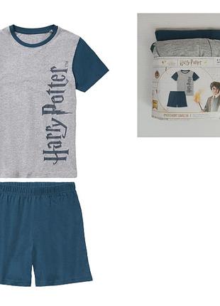 Хлопковая пижама для мальчика шорты и футболка harry potter 134-140 см (8-10y)
