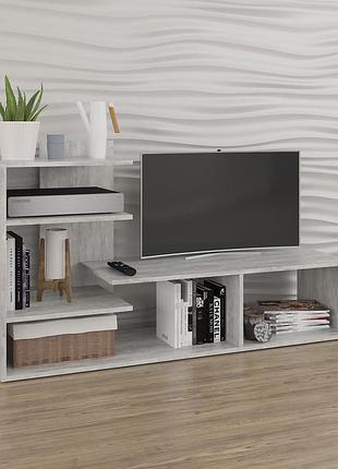 Тв тумба, тумба под телевизор, тумба tv i-191 бетон