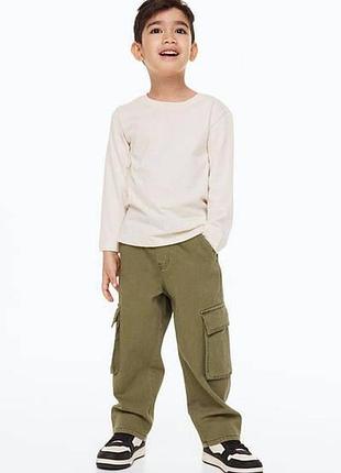 Детские комфортные джинсы joggersy cargo hm 98
