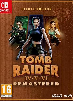Tomb raider iv-iv remastered starring lara croft deluxe edition, російська версія,нова, nintendo switch 1-2