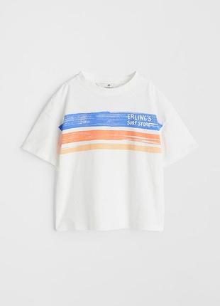 Детская футболка hm оверсайз для мальчика 110/116 см (4-6y)