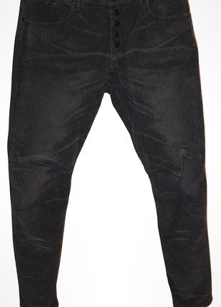 Вельветовые джинсы с эффектом потертости imperial. size 48. made in italy