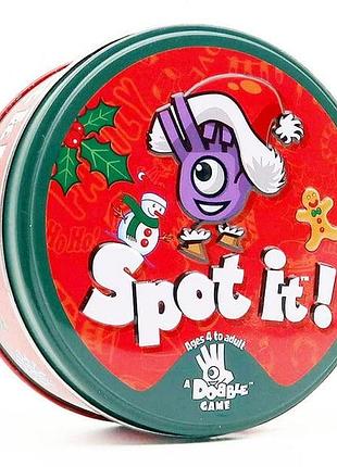 Настільна гра spot it! holidays (доббль свята: різдво або dobble знайди це) + українською правила