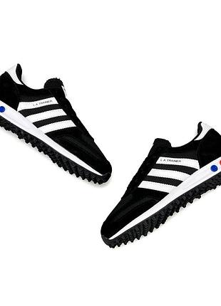Adidas la trainer black white 4