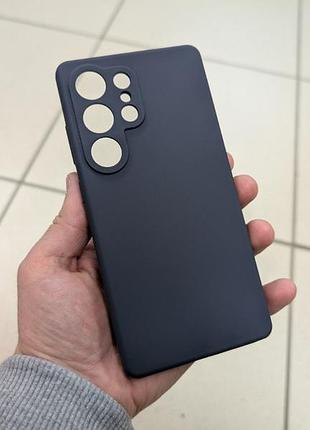 Чехол для samsung galaxy s25 ultra, premium softtouch silicone, силиконовый, противоударный, серый