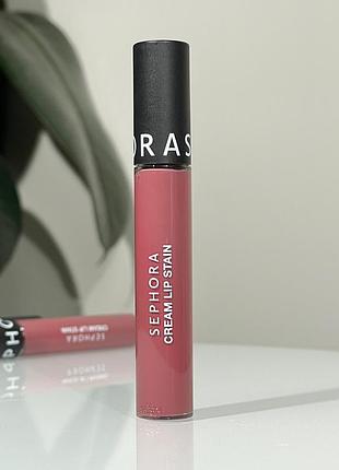 Матова помада sephora collection cream lip stain (13 marvelous mauve) 5 ml