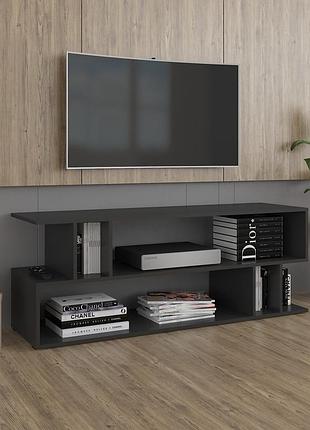 Тв тумба, тумба под телевизор, тумба tv i-179 чорный матовый