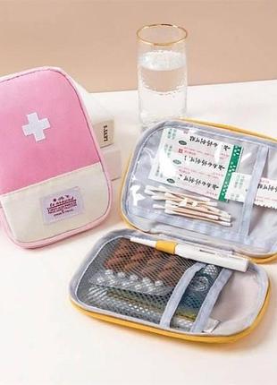 Органайзер для лекарств аптечка medical kit and 5547 розовая top shop ua_