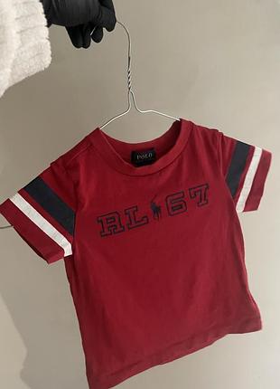 Polo ralph lauren детская футболка / для мальчика / 18 месяцев поло ральф лаурен