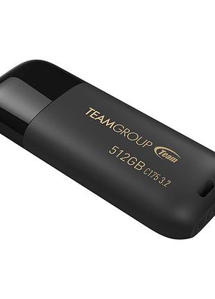 Usb3.2 флеш-накопитель 512gb 512gb team c175 (pearl black)