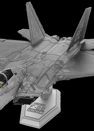 Металлический 3d конструктор американский истребитель f-22 raptor