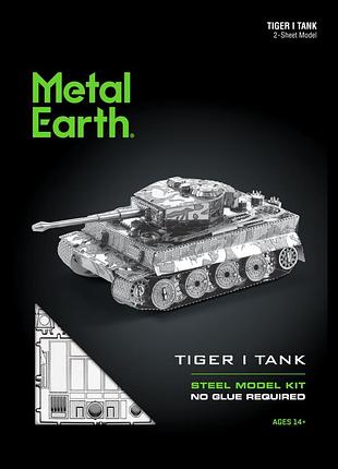Металевий 3d конструктор танк tiger i 7