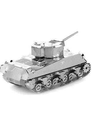Металлический 3d конструктор танк sherman 5
