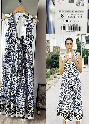 Роскошное летнее платье zara