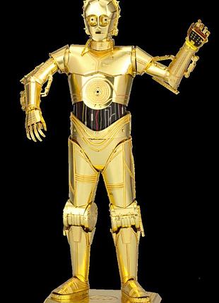 Металлический 3d конструктор star wars c-3po