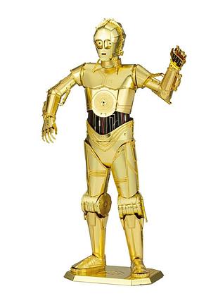 Металлический 3d конструктор "star wars c-3po" 2