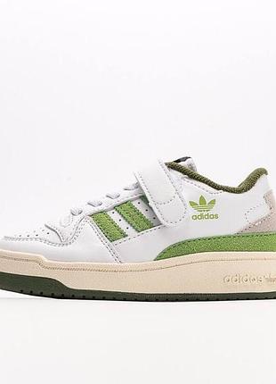 Детские кроссовки forum low green 84 retro