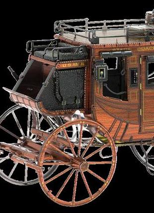 Металлический 3d конструктор wild west дилижанс