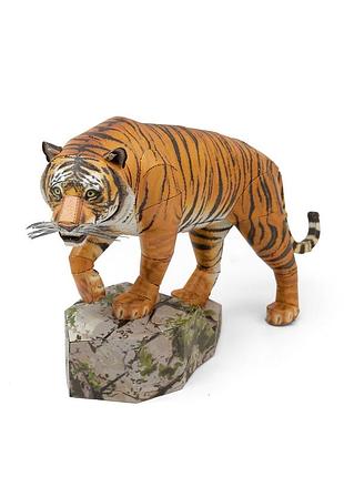 Металлический 3d конструктор бенгальский тигр 2