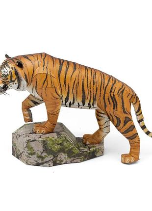 Металлический 3d конструктор бенгальский тигр 3