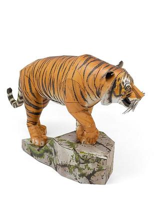 Металлический 3d конструктор бенгальский тигр 6