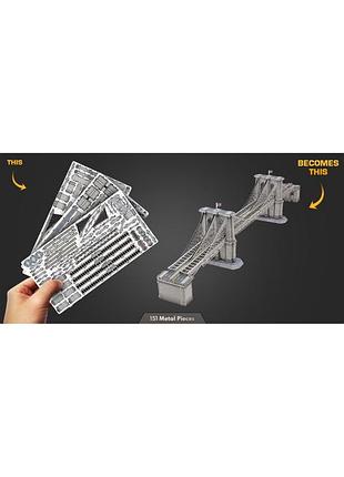 Металлический 3d конструктор "бруклинский мост" 9