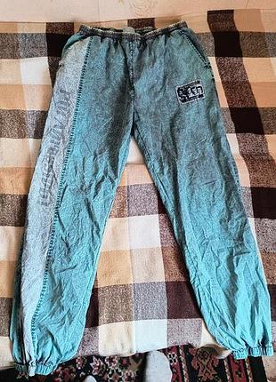 Штаны спортивные винтаж rucanor acid wash