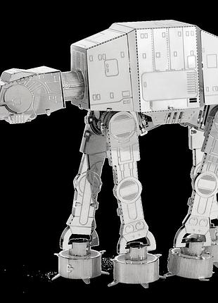 Металлический 3d конструктор star wars at-at