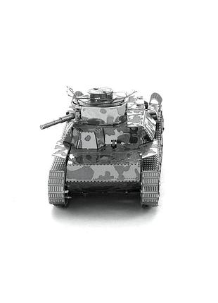 Металлический 3d конструктор танк chi ha 2