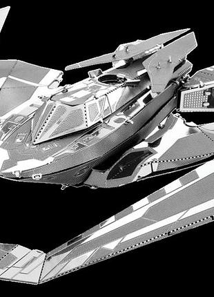 Металлический 3d конструктор боевой корабль batman v superman batwing