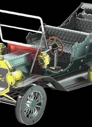 Металлический 3d конструктор 1908 ford model т, зелёный