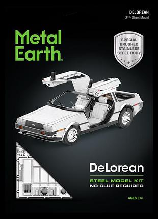 Металлический 3d конструктор delorean 7