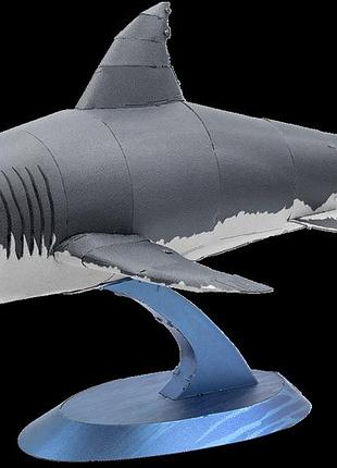 Металевий 3d конструктор біла акула