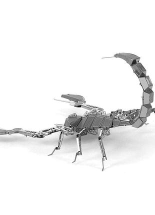 Металлический 3d конструктор скорпион 4