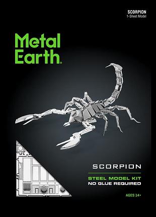 Металлический 3d конструктор скорпион 7
