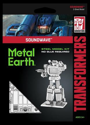 Металлический 3d конструктор soundwave transformers 7