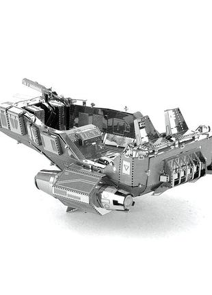 Металлический 3d конструктор корабль star wars first order snowspeeder 3