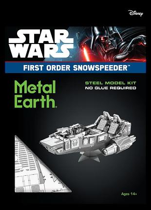 Металлический 3d конструктор корабль star wars first order snowspeeder 7