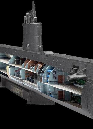 Металлический 3d конструктор атомная подводная лодка uss nautilus