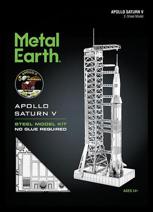 Металлический 3d конструктор apollo saturn v 6
