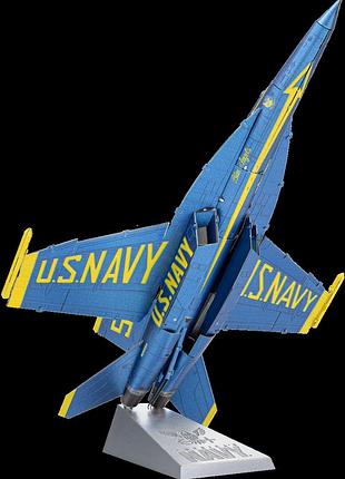 Металевий 3d конструктор винищувач f/a-18 super hornet blue angels