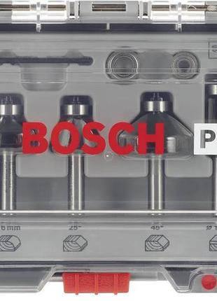 Набор кромковых фасонных фрез bosch professional 8мм 6шт