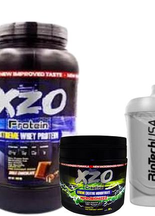Комплекс для быстрого и эффективного набора мышечной массы : whey protein (1 кг) + creatine (0,3 кг) + шейкер
