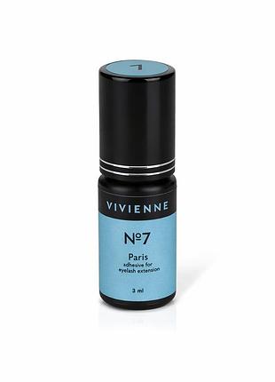 Клей vivienne paris 3 ml для нарощування вій, 0,5 сек, 7-8 тижнів