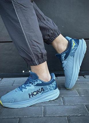 Кросівки hoka chalengers atr 7 (blue & green)