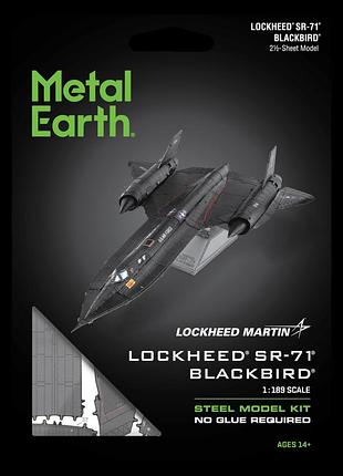Металлический 3d конструктор самолёт ввс сша lockheed sr-71 blackbird 7