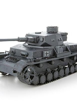 Металлический 3d конструктор "танк panzer iv" 2