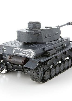 Металлический 3d конструктор "танк panzer iv" 5