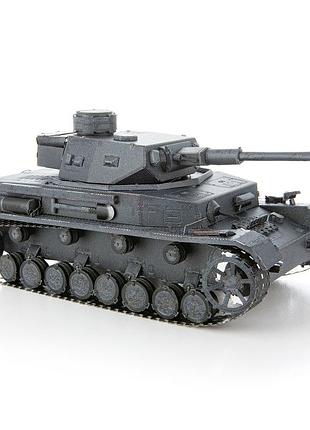 Металлический 3d конструктор "танк panzer iv" 6
